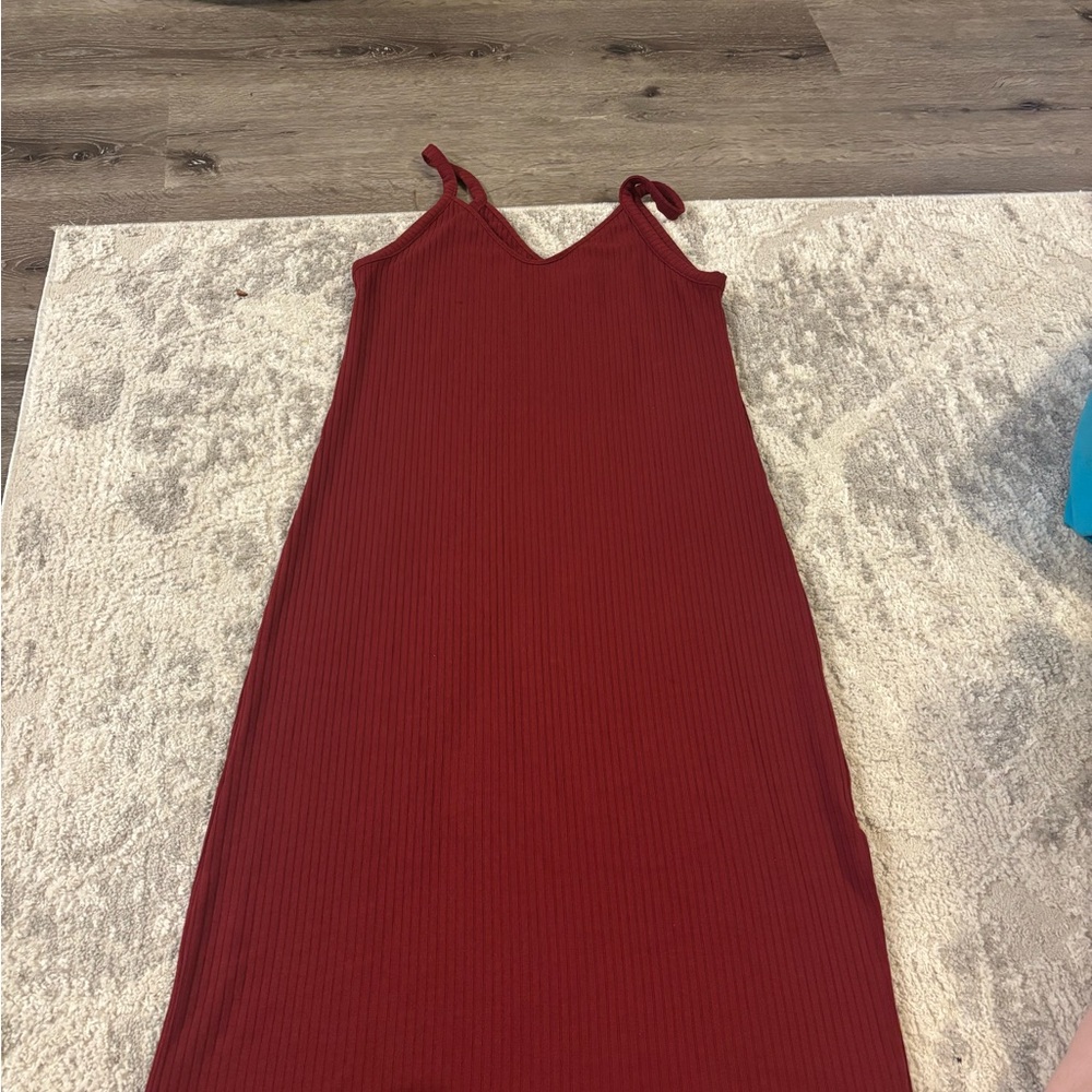 Abercrombie & Fitch Red Maxi Dress